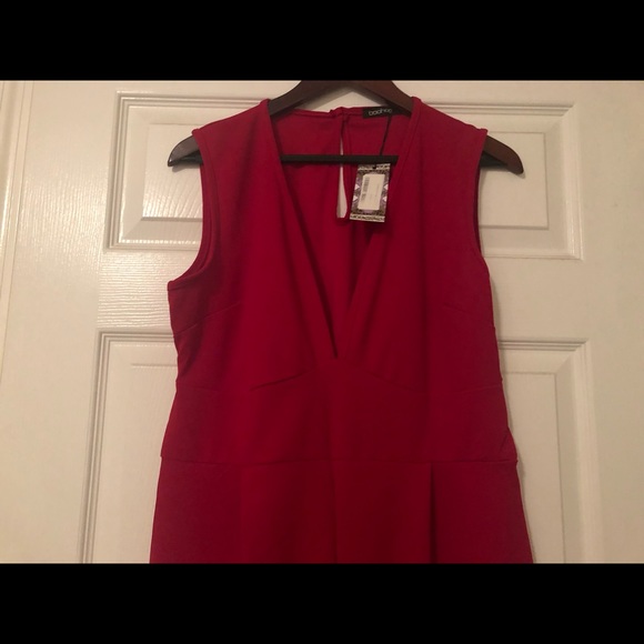 Plus Plunge Wide Leg Jumpsuit - Picture 5 of 5